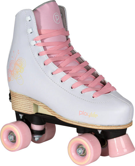 Playlife Adjustable rolschaatsen junior wit roze maat 39 42