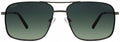 Polar Zonnebril Aviator 672 gepolariseerd Cat. 3 RVS zilver zwart