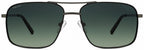 Polar Zonnebril Aviator 672 gepolariseerd Cat. 3 RVS zilver zwart