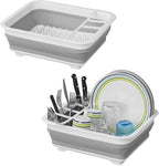 Proplus Afdruiprek opvouwbaar 31,5 x 36,5 x 13 cm grijs wit
