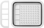Proplus Afdruiprek opvouwbaar 31,5 x 36,5 x 13 cm grijs wit
