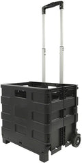 Proplus Bagagetrolley met inklapbare krat 40 liter 25 kg zwart