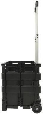 Proplus Bagagetrolley met inklapbare krat 40 liter 25 kg zwart