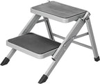 Proplus Opstapje vouwbaar 2 treden 59,5 x 49 x 39 cm grijs