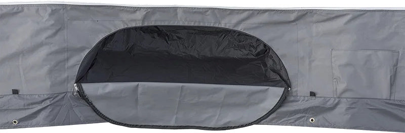 Proplus tochtstrook caravan - met opbergvakken - 50x580cm - grijs
