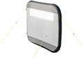 Proplus Windscherm opblaasbaar 160 x 140 cm lichtgrijs zwart