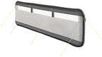 Proplus Windscherm opblaasbaar 480 x 140 cm lichtgrijs zwart