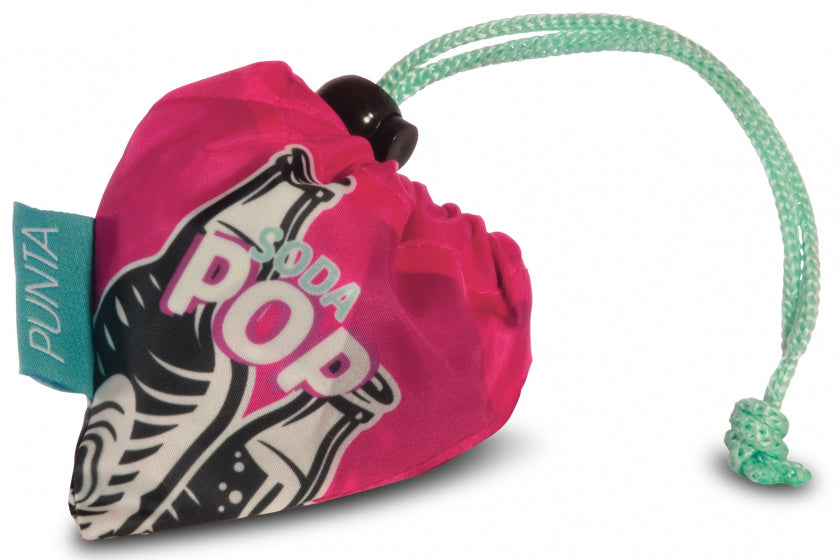 Punta Shopper Sodapop dames 12 liter polyester blauw roze