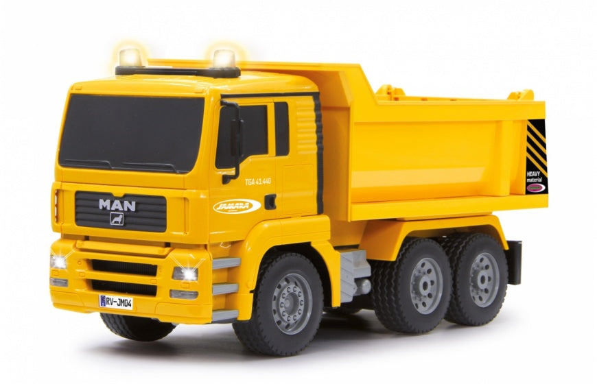 Jamara bestuurbare kiepwagen man - realistisch motorgeluid - 1:20