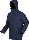 Palben Parkajack Waterproof Heren Marineblauw Maat 3XL