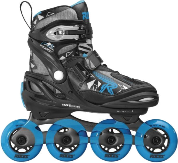 Roces Inline skates Moody Tif 82A zwart blauw maat 36-40