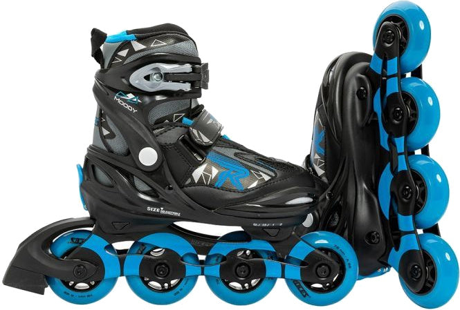 Roces Inline skates Moody Tif 82A zwart blauw maat 36-40