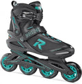 Icon inline skates softboot dames 80 mm 82A zwart aqua maat 39
