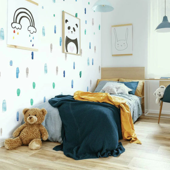 Roommates Muursticker Cool Watercolour Swatch vinyl 96-delig