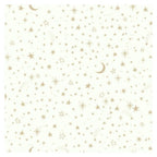 Roommates Zelfklevend behang Twinkle stars 52 x 500 cm wit goud