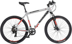 Rucanor Lux 27.5 Inch 51 cm Heren 21V Mechanische schijfrem Zilver Rood