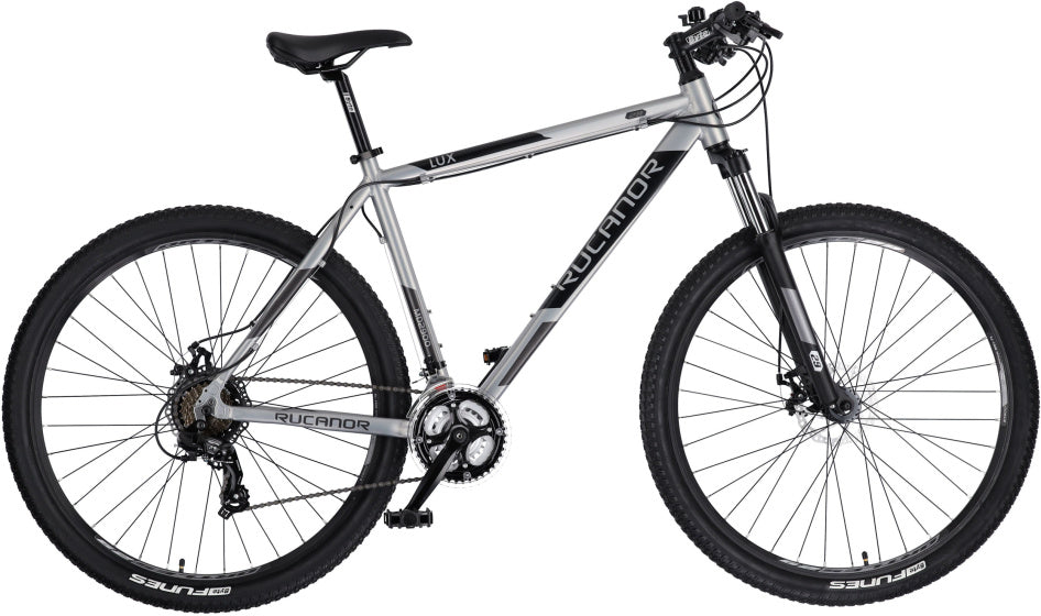 Rucanor Lux 29 Inch 53 cm Heren 21V Mechanische schijfrem Zilver Zwart