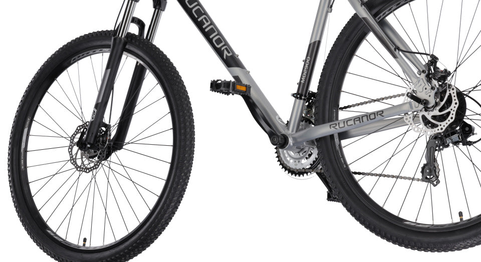 Rucanor Lux 29 Inch 53 cm Heren 21V Mechanische schijfrem Zilver Zwart