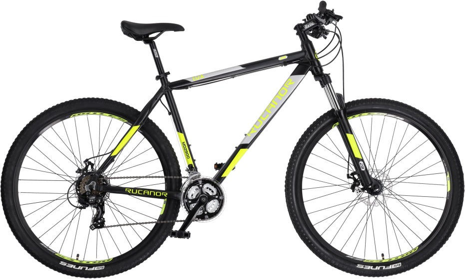Rucanor Lux 29 Inch 53 cm Heren 21V Mechanische schijfrem Zwart Geel