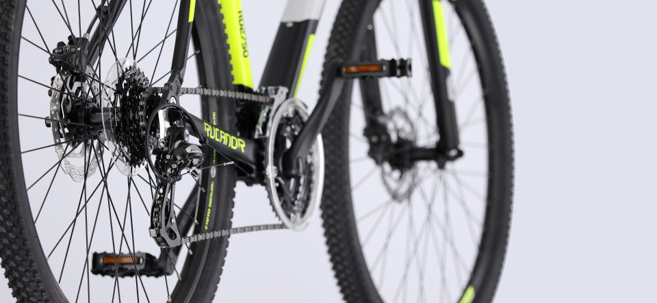 Rucanor Lux 29 Inch 53 cm Heren 21V Mechanische schijfrem Zwart Geel