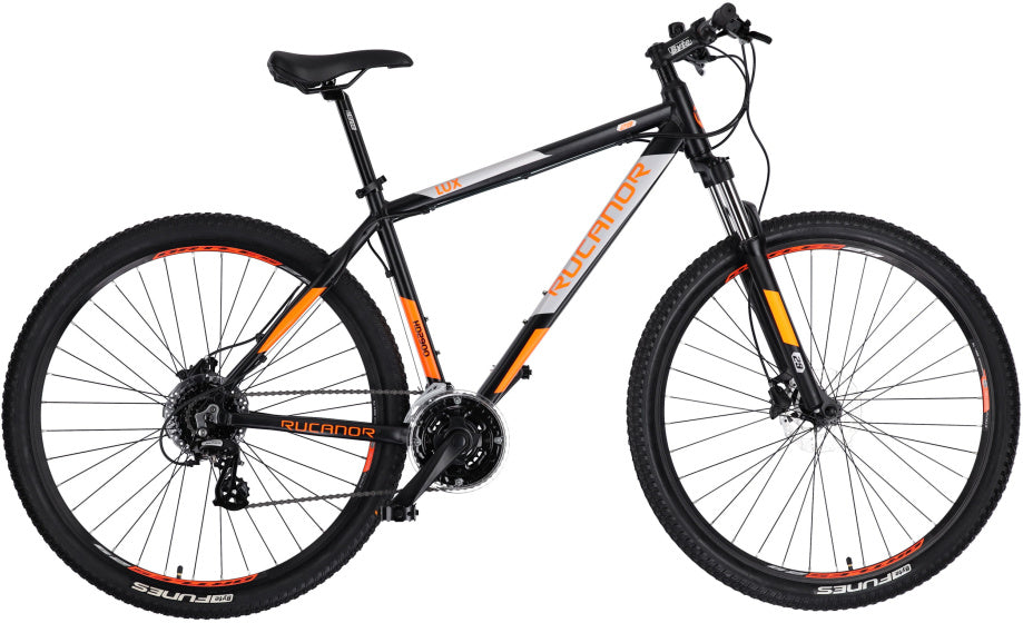 Rucanor Lux 29 Inch 53 cm Heren 24V Hydraulische schijfrem Zwart Oranje