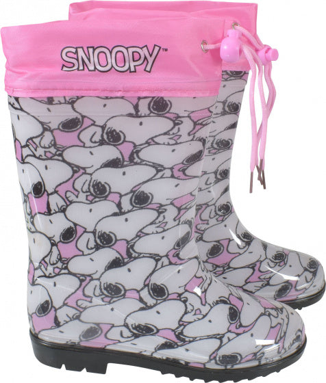 Peanuts Regenlaarzen Snoopy meisjes PVC roze wit maat 28-29