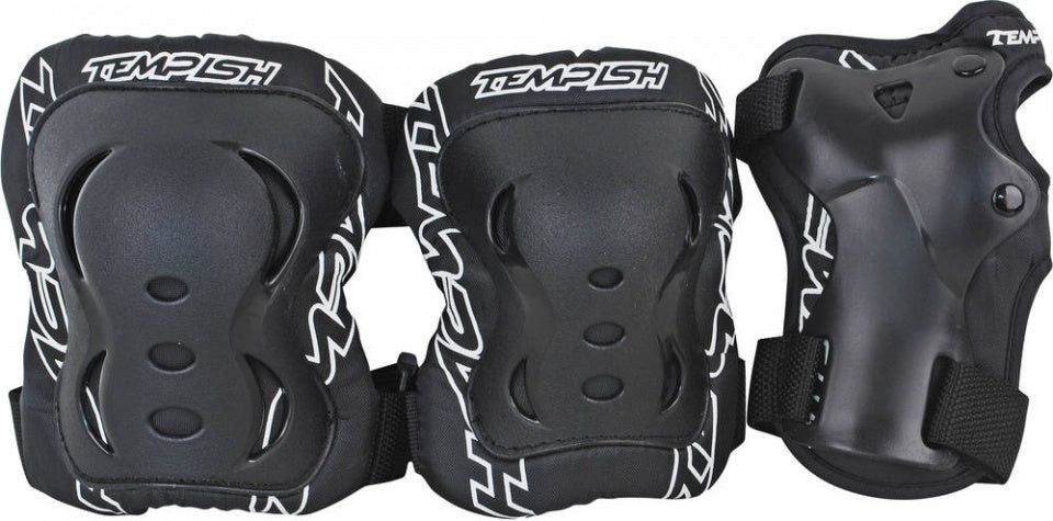 Tempish - fid - skatebescherming - 3-pack - volwassenen - zwart - xl