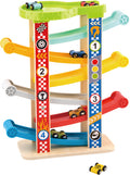 Tooky toy Houten Autobaan met Speelauto's 18 maanden 8-delig