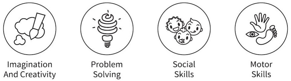 Tooky toy Houten Autobaan met Speelauto's 18 maanden 8-delig