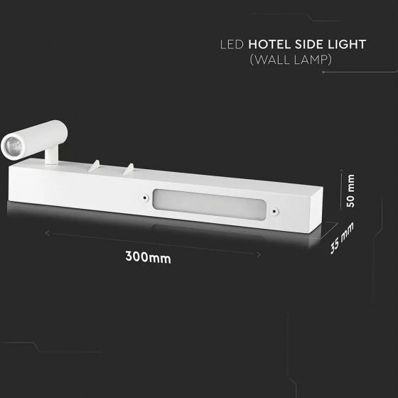 V-tac Wandlamp VT-2953 led 30 cm 9W 3000K 680lm wit