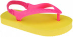 Teenslippers Acapulco junior PVC geel roze maat 23