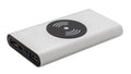 Xd collection Powerbank draadloos 10.000 mAh 12,5 cm alu zilver