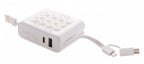 Xd collection Powerbank met draadloze oplader 7,2 cm wit