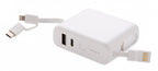 Xd collection Powerbank met draadloze oplader 7,2 cm wit